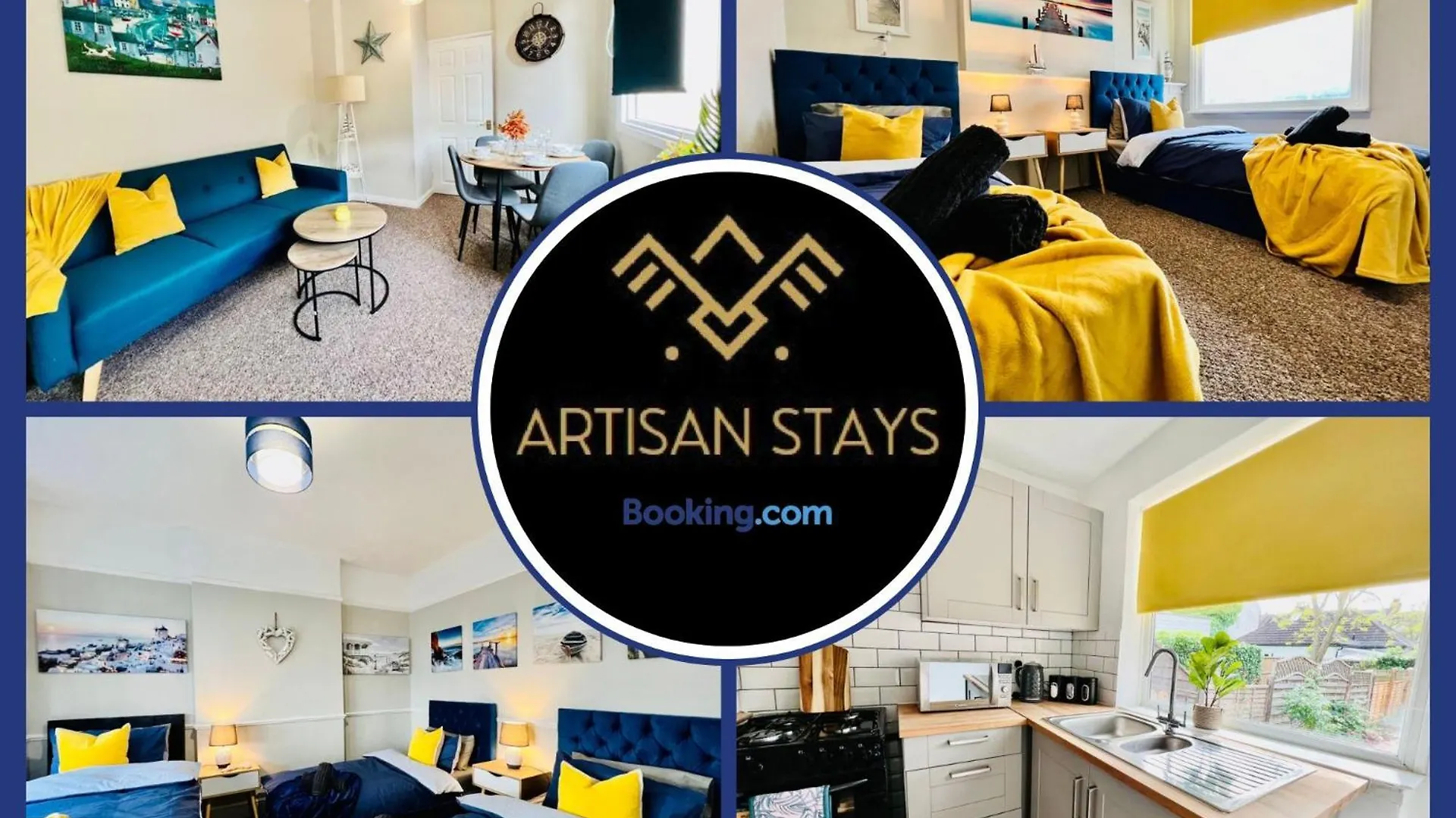 Beach Vibes: Artisan Stay with Free Parking in Southend-On-Sea Apartment